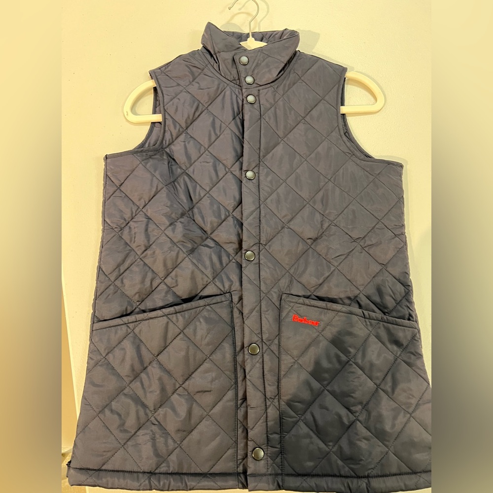 Barbour Navy Quilted Vest